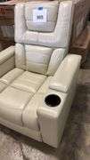 ABBYSON LIVING HOME THEATER POWER RECLINER - CREAM
