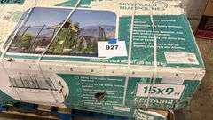 AS IS - SKYWALKER 15X9FT RECTANGE TRAMPOLINE IN BOX