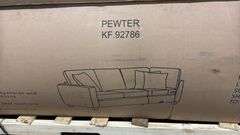 LIVINGSTON SECTIONAL IN BOX - PEWTER