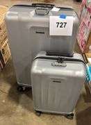 SAMSONITE 2PC HARDSHELL ROLLING LUGGAGE SET - SILVER