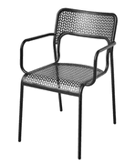 (2) CAFE COLLECTION STEEL CHAIRS IN BOX - BLACK