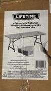 LIFETIME 6FT FOLDING TABLE IN BOX