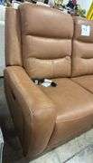 COOPER LEATHER POWER RECLINER - BUTTERNUT