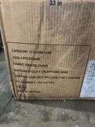 COLE & RYE FABRIC SWIVEL ACCENT CHAIR IN BOX