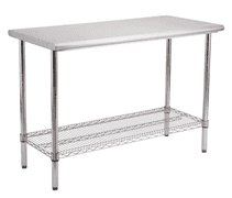 SEVILLE CLASSICS STEEL TOP WORK TABLE IN BOX