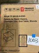 ABBYSON LIVING END TABLE IN BOX