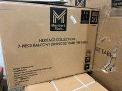 HERITAGE COLLECTION 7PC BALCONY PATIO DINING SET IN BOXES