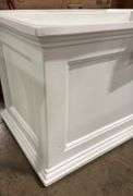 MAYNE RECTANGLE  PLASTIC PLANTER - WHITE