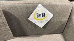SERTA HARVARD CONVERTIBLE LOVESEAT - LINEN