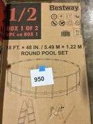 BESTWAY 18FTx48" POOL SET IN BOX