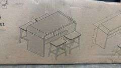 BECKI OWENS DAHLIA HIGH DINING SET IN BOX
