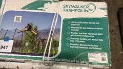 AS IS - SKYWALKER 15X9FT RECTANGLE TRAMPOLINE IN BOX