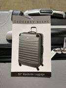 GEOFFREY BEENE 2PC HARDSHELL ROLLING LUGGAGE - SILVER