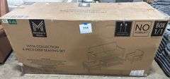 VISTA COLLECTION 4PC DEEP SEATING SET IN BOX