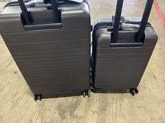 2PC HARDSHELL ROLLING LUGGAGE - GREY