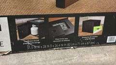 31" GAS FIRE PIT WITH SLIDING TABLE IN BOX