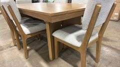 AS IS - 7PC WOOD DINING SET