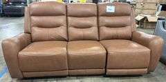 COOPER LEATHER POWER RECLINER - BUTTERNUT