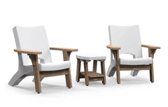 MAYNE MESA 3PC CHAT SET IN BOX - WHITE