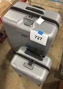 SAMSONITE 2PC HARDSHELL ROLLING LUGGAGE SET - SILVER