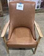 BECKI OWENS LEATHER ACCENT CHAIR