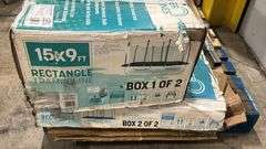 AS IS - SKYWALKER 15X9FT RECTANGE TRAMPOLINE IN BOX