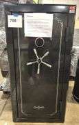 SPORTS AFIELD 32 GUN FIRE & SECURITY SAFE W/ KEYS - BLACK