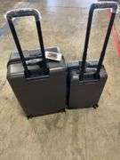 2PC HARDSHELL ROLLING LUGGAGE - GREY