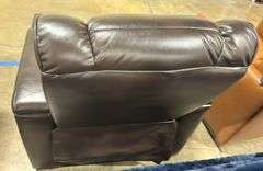 ABBYSON LIVING HOME THEATER POWER RECLINER - BROWN