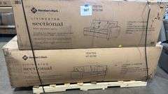 LIVINGSTON SECTIONAL IN BOX - PEWTER
