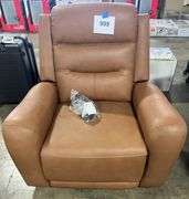 COOPER LEATHER POWER RECLINER - BUTTERNUT