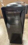 (2) TRAMONTINA STEP ON TRASH CANS - BLACK & STAINLESS