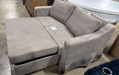 SERTA HARVARD CONVERTIBLE LOVESEAT - LINEN
