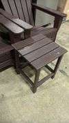 3PC ADIRONDACK SET - CHAIRS & TABLE (BROWN)