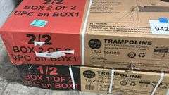 AS IS - 15FT ROUND TRAMPOLINE IN BOX