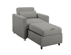 SERTA CONLEY CONVERTIBLE CHAIR IN BOX - GREY BOUCLE