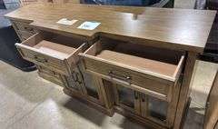 6-DOOR WOOD CONSOLE