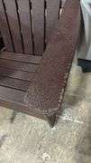 3PC ADIRONDACK SET - CHAIRS & TABLE (BROWN)