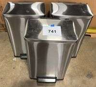 AS IS - (3) TRAMONTINA STEP ON TRASH CANS