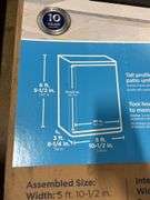 SUNCAST VERTICAL SHED IN BOX