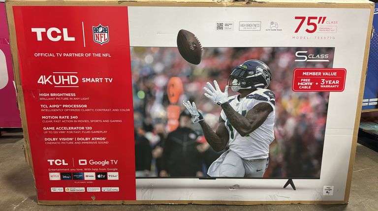 TCL 75" 4K SMART TV