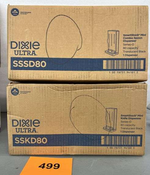 (2) DIXIE SMARTSTOCK MINI COMBO SPOON DISPENSERS IN BOXES - Earl's ...