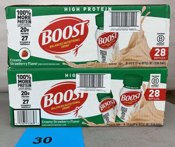 (2) BOXES OF BOOST NUTRITIONAL DRINKS - Earl's Auction Company