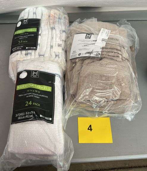 (3) PACKS OF TOWELS