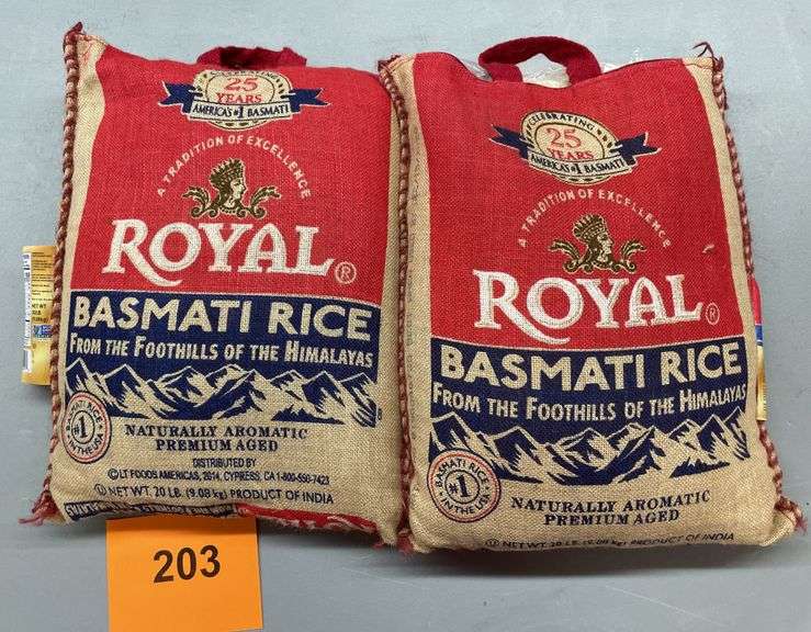 (2) BAGS OF ROYAL BASMATI RICE - Earl's Auction Company