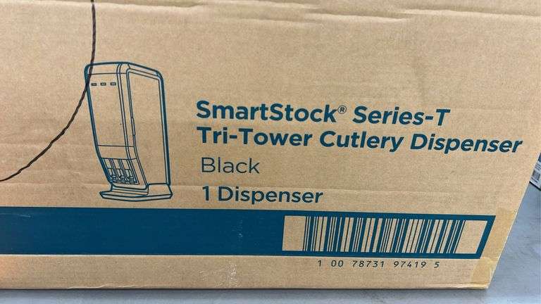 DIXIE SMARTSTOCK TRI TOWER CUTLERY DISPENSER IN BOX - Earl's Auction ...