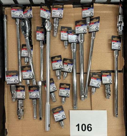 MISC LOT OF VULCAN EXTENSION BARS/ ADAPTERS