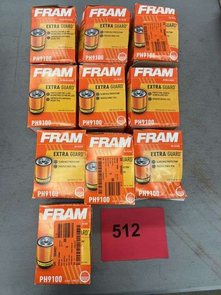 (10) FRAM EXTRA GUARD OIL FILTERS IN BOXES