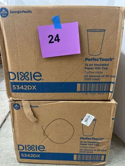 (2) BOXES OF DIXIE PAPER HOT CUPS