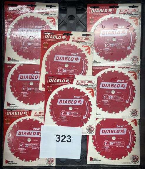 (8) DIABLO 6" CIRCULAR SAW BLADES